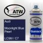 Preview: Audi, Moonlight Blue Pearl, LC5M / C7: 400ml Sprühdose, von ATW Autoteile West.